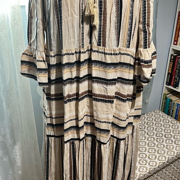 COSTA MANI KJOLE HANNA DRESS – STRIPE VISCOSE XL - Picture 4 of 8